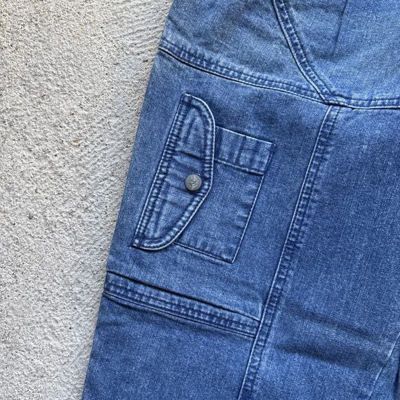Deadstock 90s Dockers Jeans Mens 29x32 Pleated Denim Levis Cargo Tapered Vintage - Picture 4 of 11